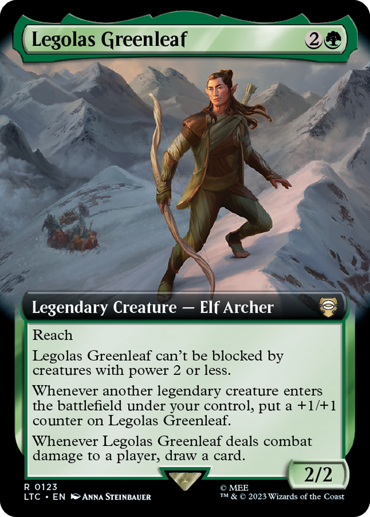 Legolas Greenleaf (LTC-123) - Tales of Middle-earth Commander: (Extended Art)