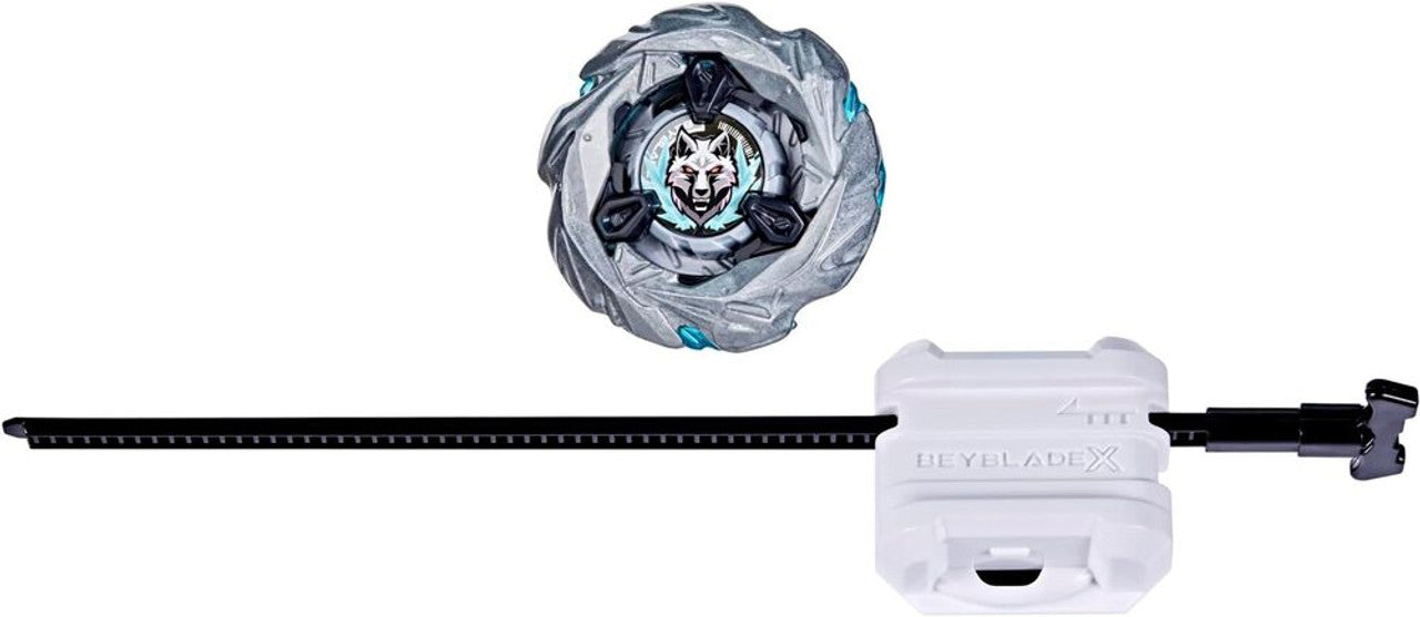 Beyblade X - Silver Sterling Wolf 3-80FB Beyblade X Starter UX-08 Hasbro