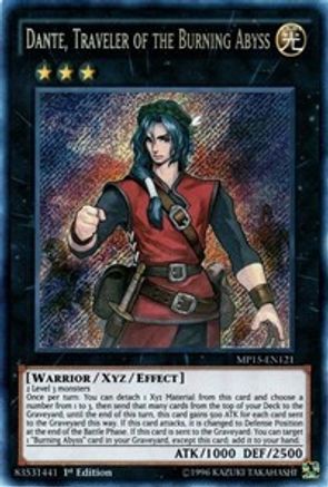 Dante, Traveler of the Burning Abyss (MP15-EN121) - 2015 Mega-Tins Mega Pack 1st Edition