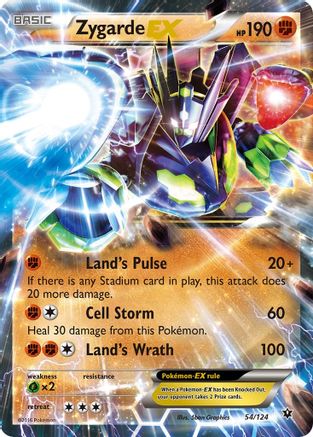 Zygarde EX 54/124 - XY Fates Collide Holofoil