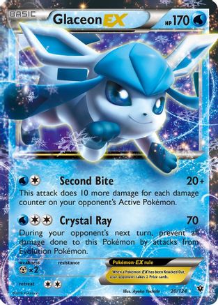 Glaceon EX 20/124 - XY Fates Collide Holofoil