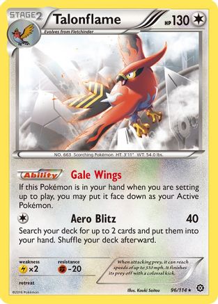 Talonflame 96/114 - XY Steam Siege