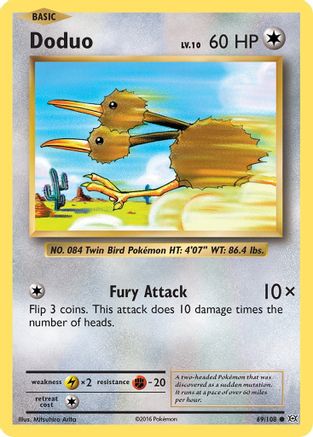 Doduo 69/108 - XY Evolutions