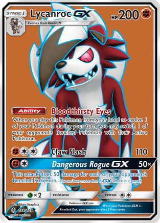 Lycanroc GX (Full Art) 138/145 - SM Guardians Rising Holofoil