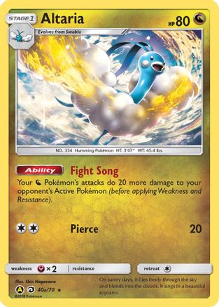 Altaria - 40a/70 40a/70 - Alternate Art Promos Holofoil