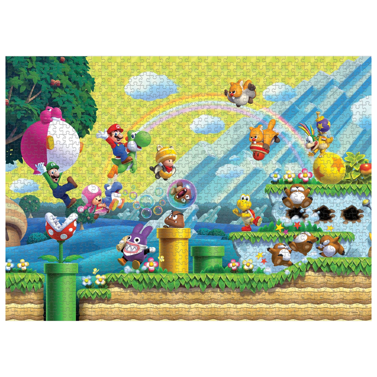 Super Mario Bros.U Deluxe: Chaos & Fun Puzzle - 1000 Pieces