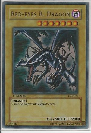 Red-Eyes B. Dragon (LOB-070) - The Legend of Blue Eyes White Dragon Unlimited