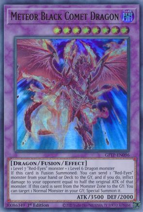 Meteor Black Comet Dragon (GFTP-EN096) - Ghosts From the Past 1st Edition