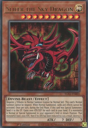 Slifer the Sky Dragon (EGS1-EN001) - Egyptian God Deck: Slifer the Sky Dragon 1st Edition