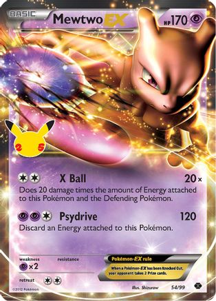Mewtwo EX 54/25 - Celebrations Classic Collection Holofoil