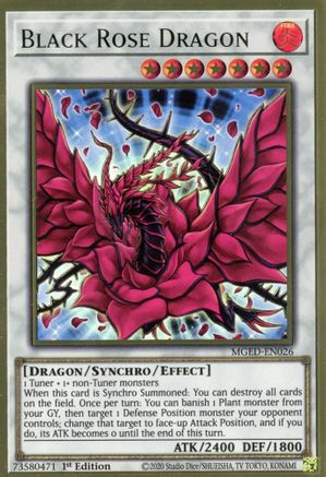 Black Rose Dragon (MGED-EN026) - Maximum Gold: El Dorado 1st Edition