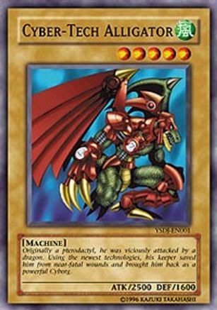 Cyber-Tech Alligator (YSDJ-EN001) - Starter Deck: Jaden Yuki 1st Edition