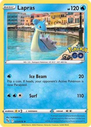 Lapras 23/78 - Pokemon GO Holofoil