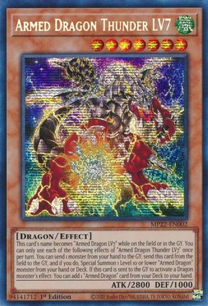 Armed Dragon Thunder LV7 (MP22-EN002) - 2022 Tin of the Pharaoh's Gods 1st Edition