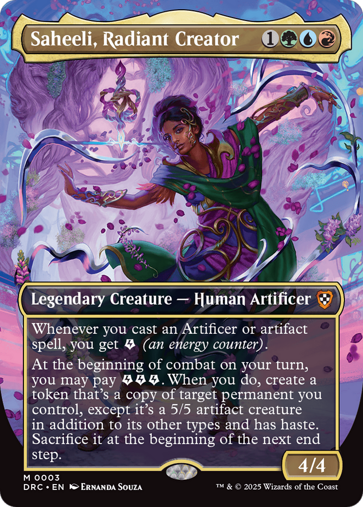 Saheeli, Radiant Creator (DRC-003) - Commander: Aetherdrift