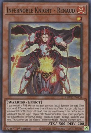 Infernoble Knight - Renaud (AMDE-EN038) - Amazing Defenders 1st Edition
