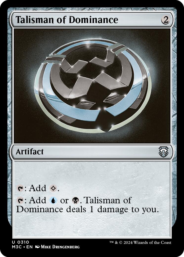 Talisman of Dominance (M3C-310) - Modern Horizons 3 Commander
