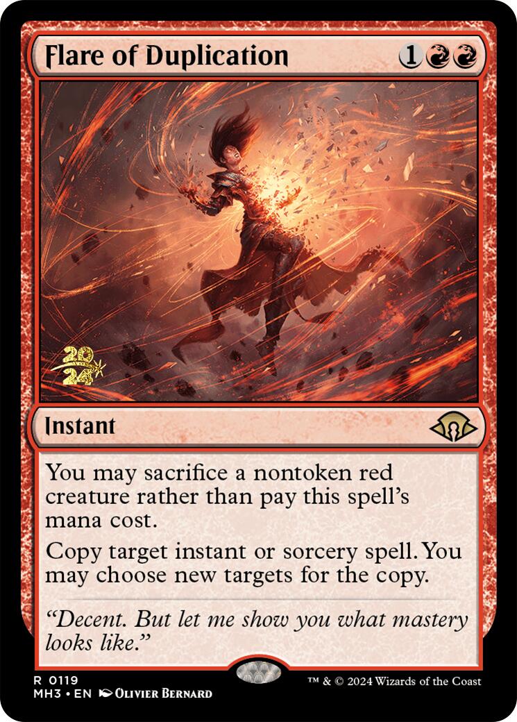 Flare of Duplication (PRE-119) - Modern Horizons 3 Promos Foil