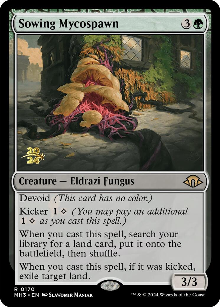 Sowing Mycospawn (PRE-170) - Modern Horizons 3 Promos: (devoid) Foil
