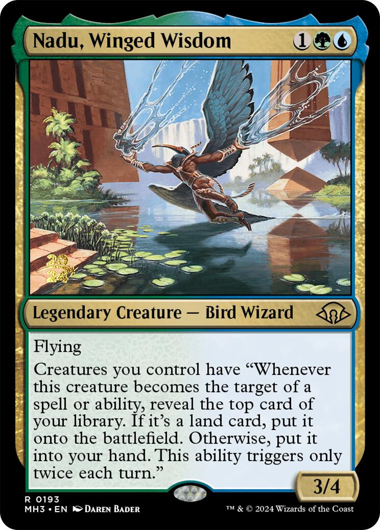 Nadu, Winged Wisdom (PRE-193) - Modern Horizons 3 Promos Foil