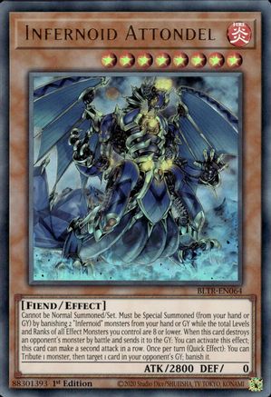 Infernoid Attondel (BLTR-EN064) - Battles of Legend: Terminal Revenge 1st Edition