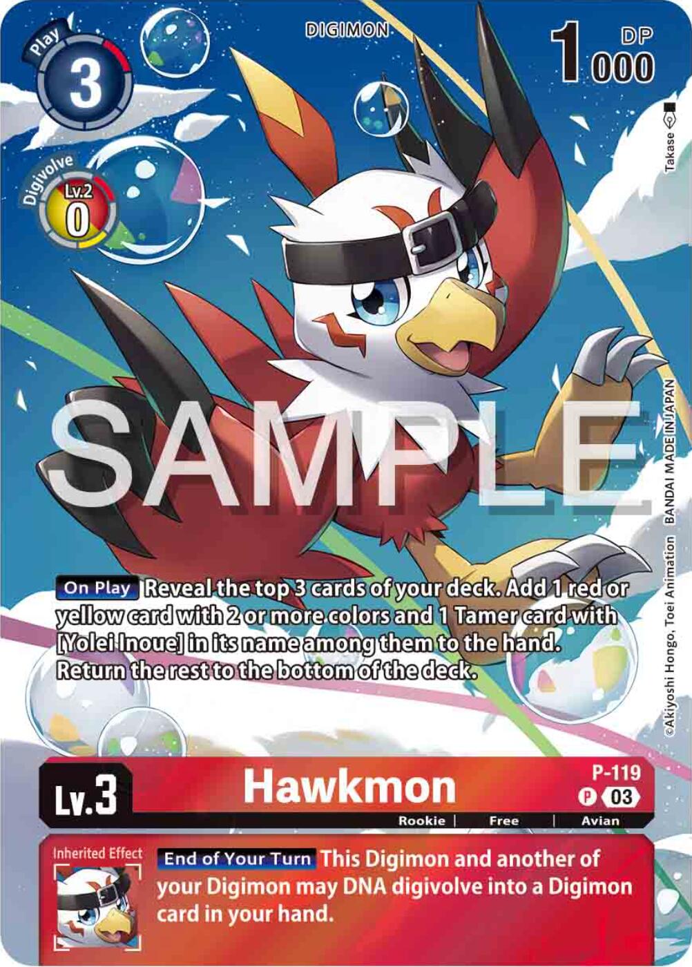 Hawkmon [P-119] (Digimon Adventure 02: The Beginning Set) [Promotional –  Black Rose Hobbies