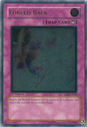 Forced Back (UTR) (EOJ-EN060) - Enemy of Justice Unlimited