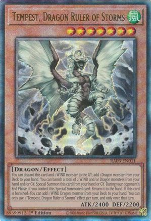 Tempest, Dragon Ruler of Storms (PUR) (RA03-EN011) - Quarter Century Bonanza 1st Edition