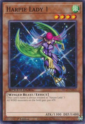 Harpie Lady 1 (SBC2-ENH05) - Speed Duel: Battle City Finals 1st Edition