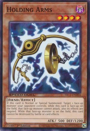Holding Arms (SBC2-END04) - Speed Duel: Battle City Finals 1st Edition