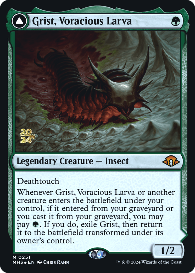 Grist, Voracious Larva (PRE-251) - Modern Horizons 3 Promos Foil