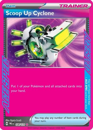 Scoop Up Cyclone 128 - SV Prismatic Evolutions Holofoil