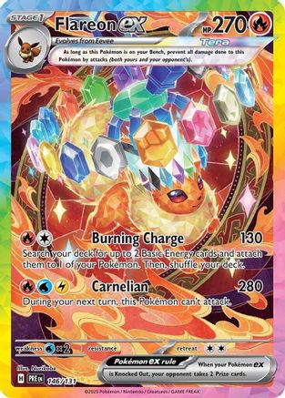 Flareon ex - 146/131 146 - SV Prismatic Evolutions Holofoil
