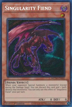 Singularity Fiend (MZTM-EN042) - Maze of the Master 1st Edition
