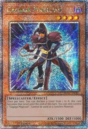 Gagaga Magician (Quarter Century Secret Rare) (RA04-EN007) - Quarter Century Stampede 1st Edition