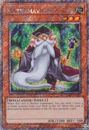 Mathematician (Platinum Secret Rare) (RA04-EN223) - Quarter Century Stampede 1st Edition