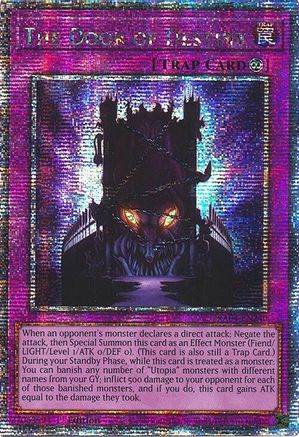 The Door of Destiny (Quarter Century Secret Rare) (RA04-EN240) - Quarter Century Stampede 1st Edition