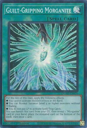 Guilt-Gripping Morganite (DUAD-EN070) - Duelist's Advance 1st Edition