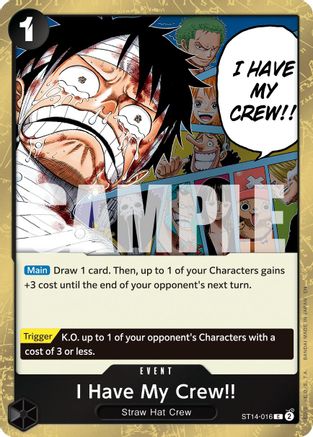 I Have My Crew!! (Pirate Foil) (ST14-016) - Premium Booster -The Best- Vol. 2 Foil