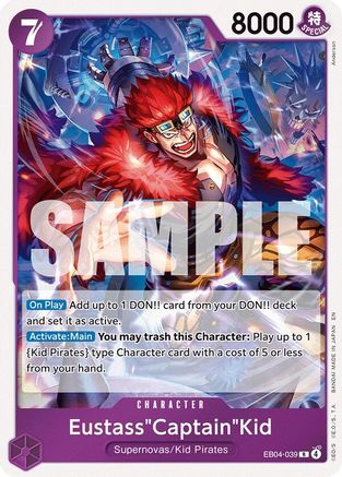 Eustass"Captain"Kid - EB04-039 (EB04-039) - The Azure Sea's Seven Foil