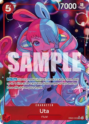 Uta (003) (Alternate Art) (EB03-003) - Extra Booster: One Piece Heroines Edition Foil