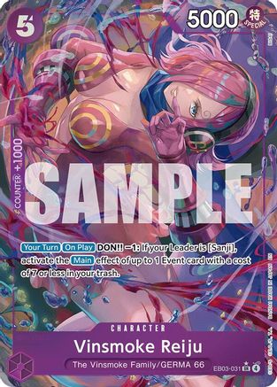 Vinsmoke Reiju (Alternate Art) (EB03-031) - Extra Booster: One Piece Heroines Edition Foil
