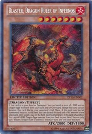 Blaster, Dragon Ruler of Infernos (CT10-EN002) - 2013 Collectors Tins Limited