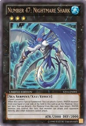Number 47: Nightmare Shark (YZ04-EN001) - Yu-Gi-Oh! ZEXAL Manga Promotional Cards Limited