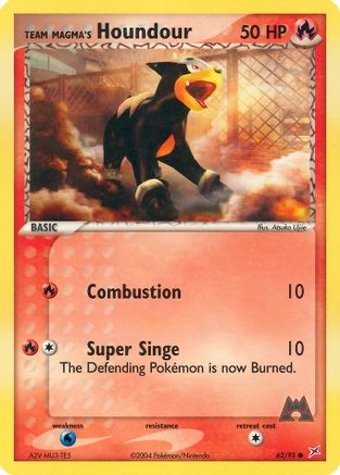 Team Magma's Houndour - 62/95 62/95 - Team Magma vs Team Aqua
