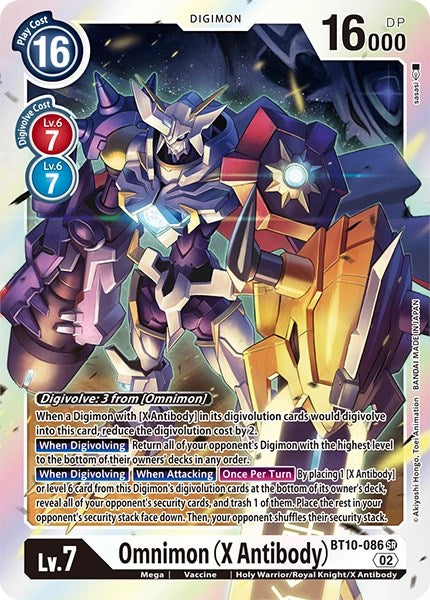Omnimon (X Antibody) [BT10-086] [Revision Pack Cards]  Black Rose Hobbies