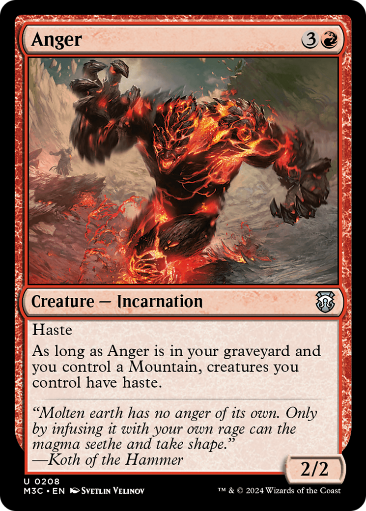 Anger (M3C-208) - Modern Horizons 3 Commander