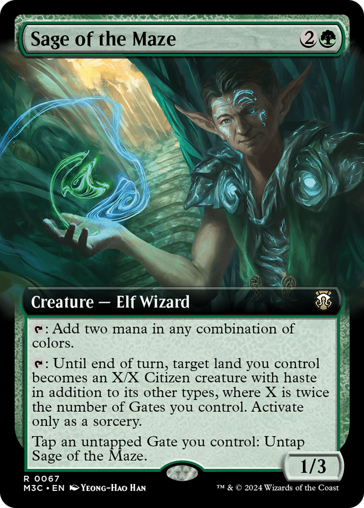 Sage of the Maze (Extended Art) (M3C-067) - Modern Horizons 3 Commander: (Extended Art)