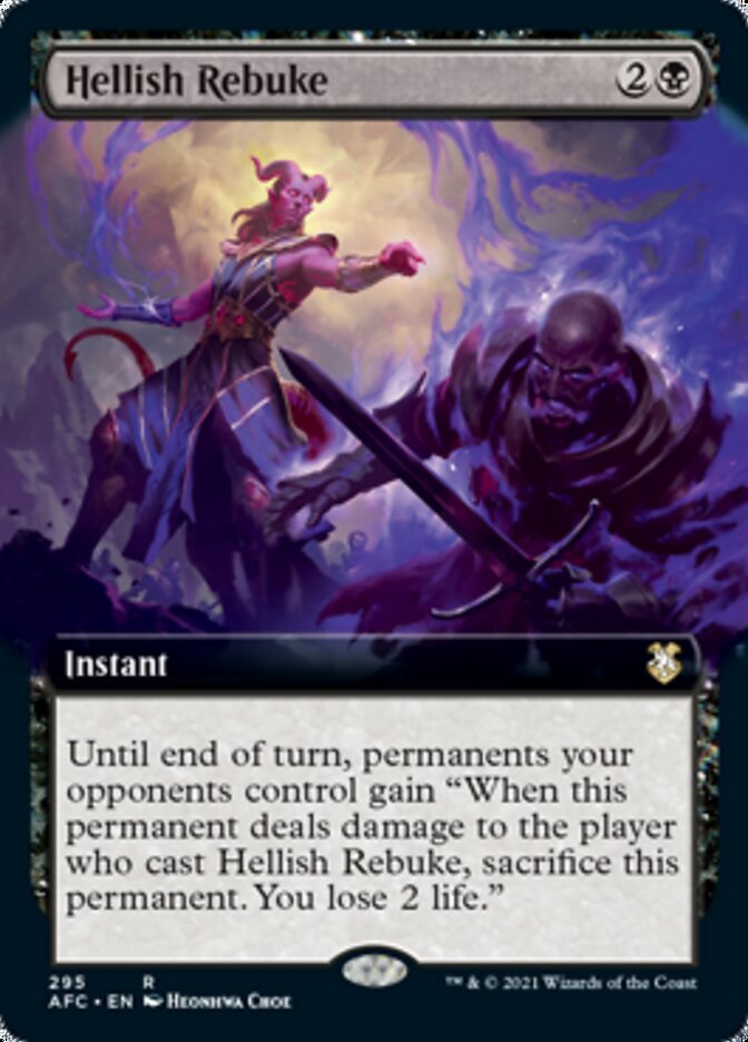 Hellish Rebuke (AFC-295) - Forgotten Realms Commander: (Extended Art)