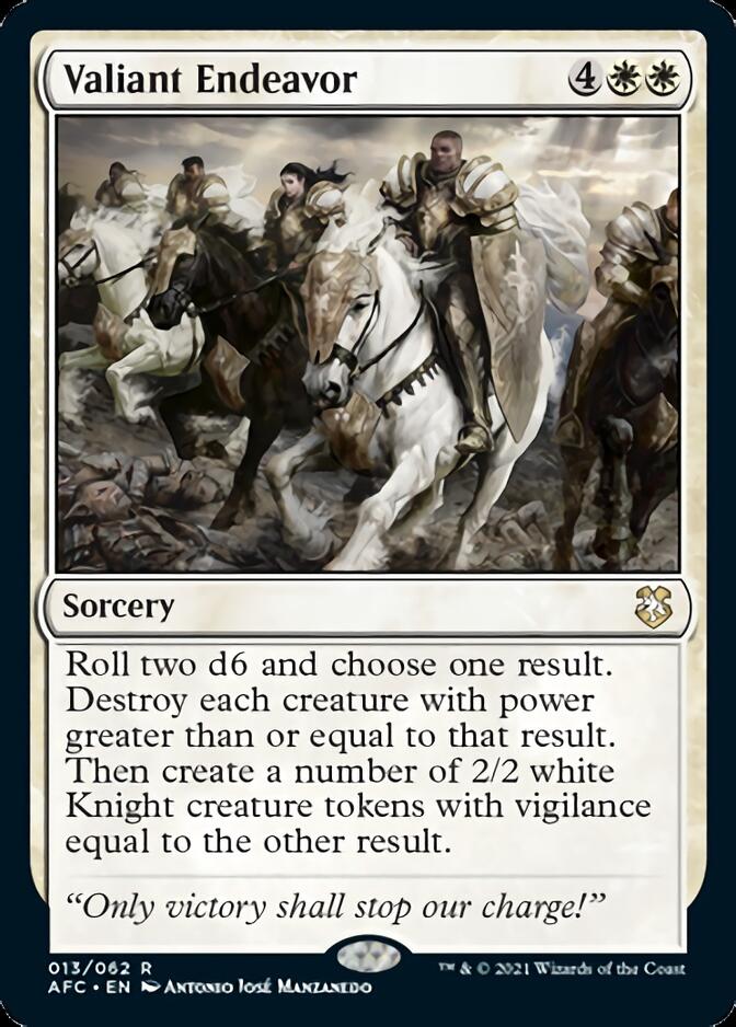 Valiant Endeavor (AFC-013) - Forgotten Realms Commander